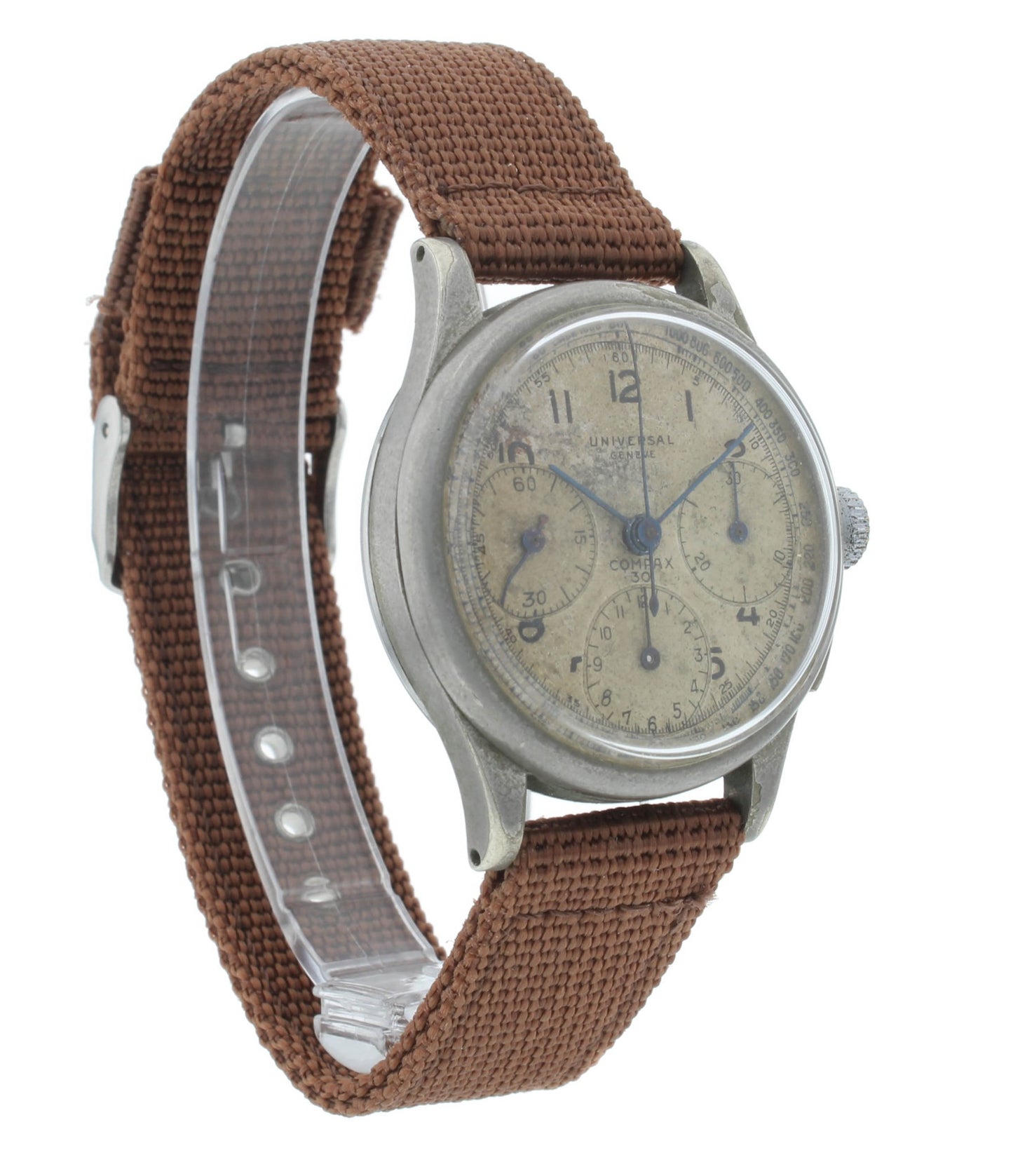 Universal Genève Compax 35mm Manual White Dial Chrono Vintage Men's Watch 7572