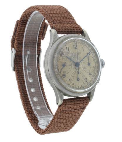 Universal Genève Compax 35mm Manual White Dial Chrono Vintage Men's Watch 7572