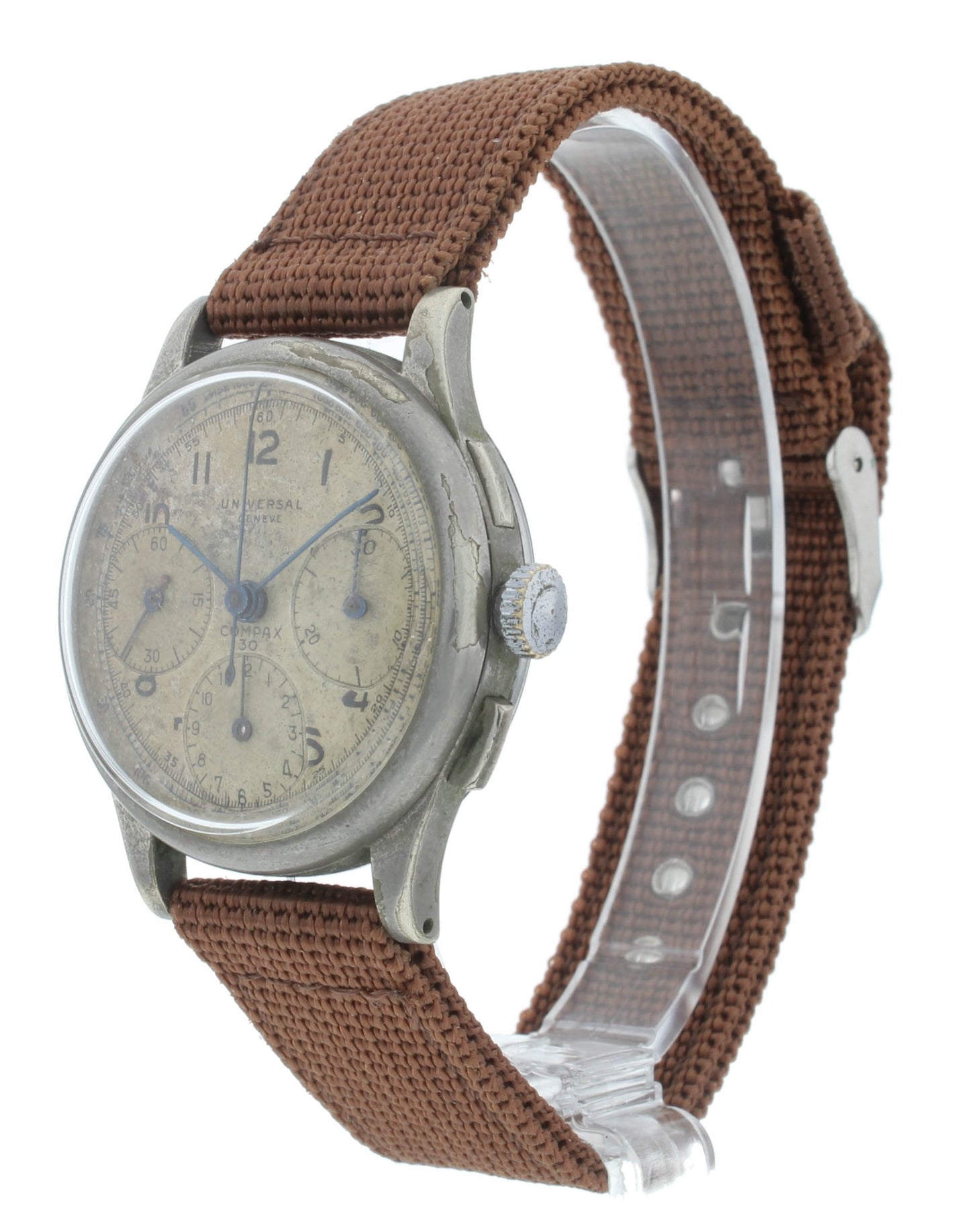 Universal Genève Compax 35mm Manual White Dial Chrono Vintage Men's Watch 7572