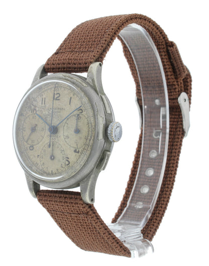 Universal Genève Compax 35mm Manual White Dial Chrono Vintage Men's Watch 7572