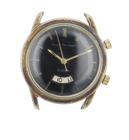 Girard-Perregaux Mechanical 34mm Head Only Gold Filled Vintage Alarm Watch