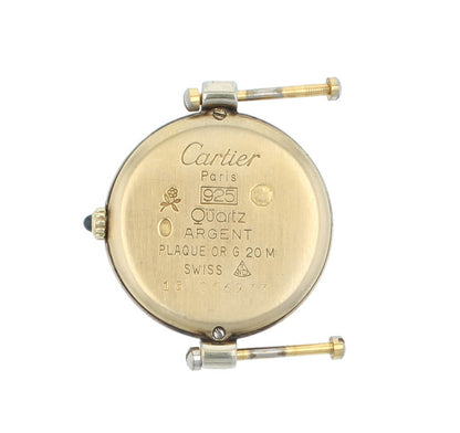 Must de Cartier Vendôme 24mm Quartz Diamond Dial & Bezel Vintage Ladies Watch