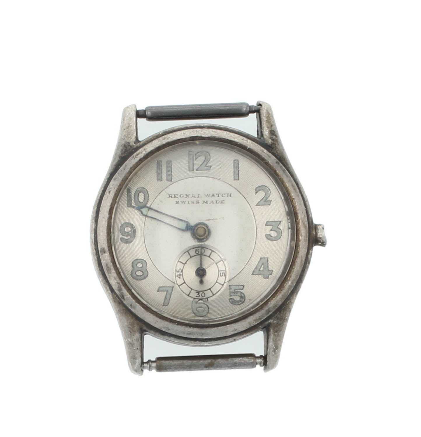 Defective Regnal Watch Swiss Made Vintage 29mm Manual Silver Dial Ladies Watch