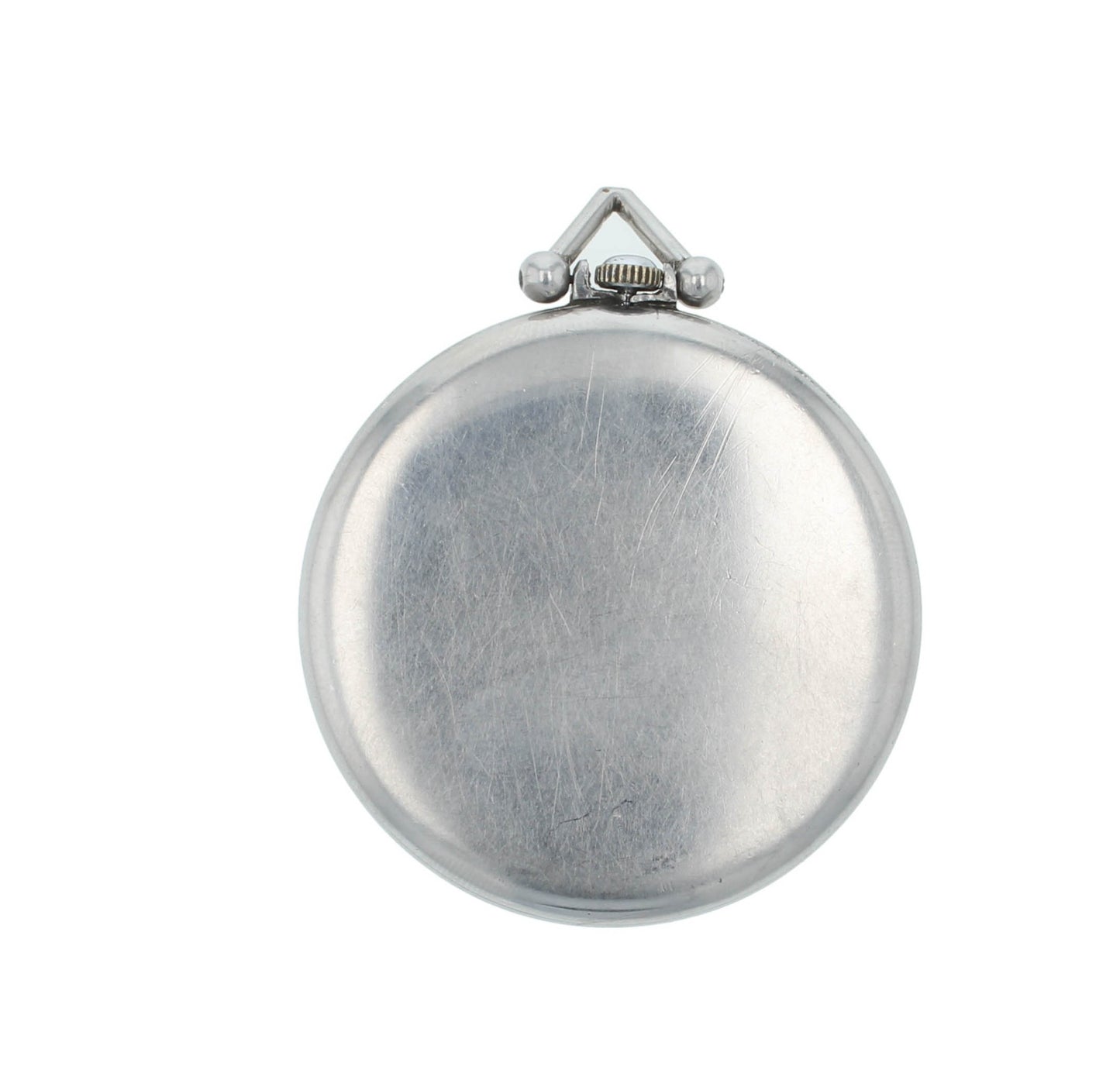 Omega Art Deo Estairos Beige Dial Manual Winding Steel Vintage 46mm Pocket Watch