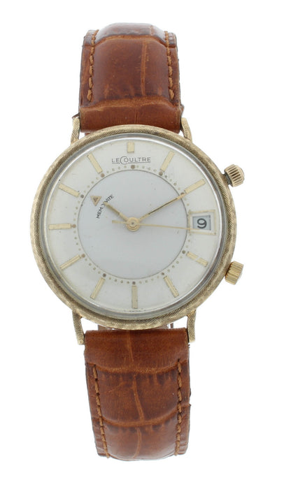 Jaeger-LeCoultre Memodate Alarm 34mm 10k Gold Filled Manual Vintage Men's Watch