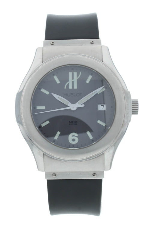 Hublot Elegant MDM 41mm Automatic Gray Dial Stainless Steel Men's Watch 1910.1
