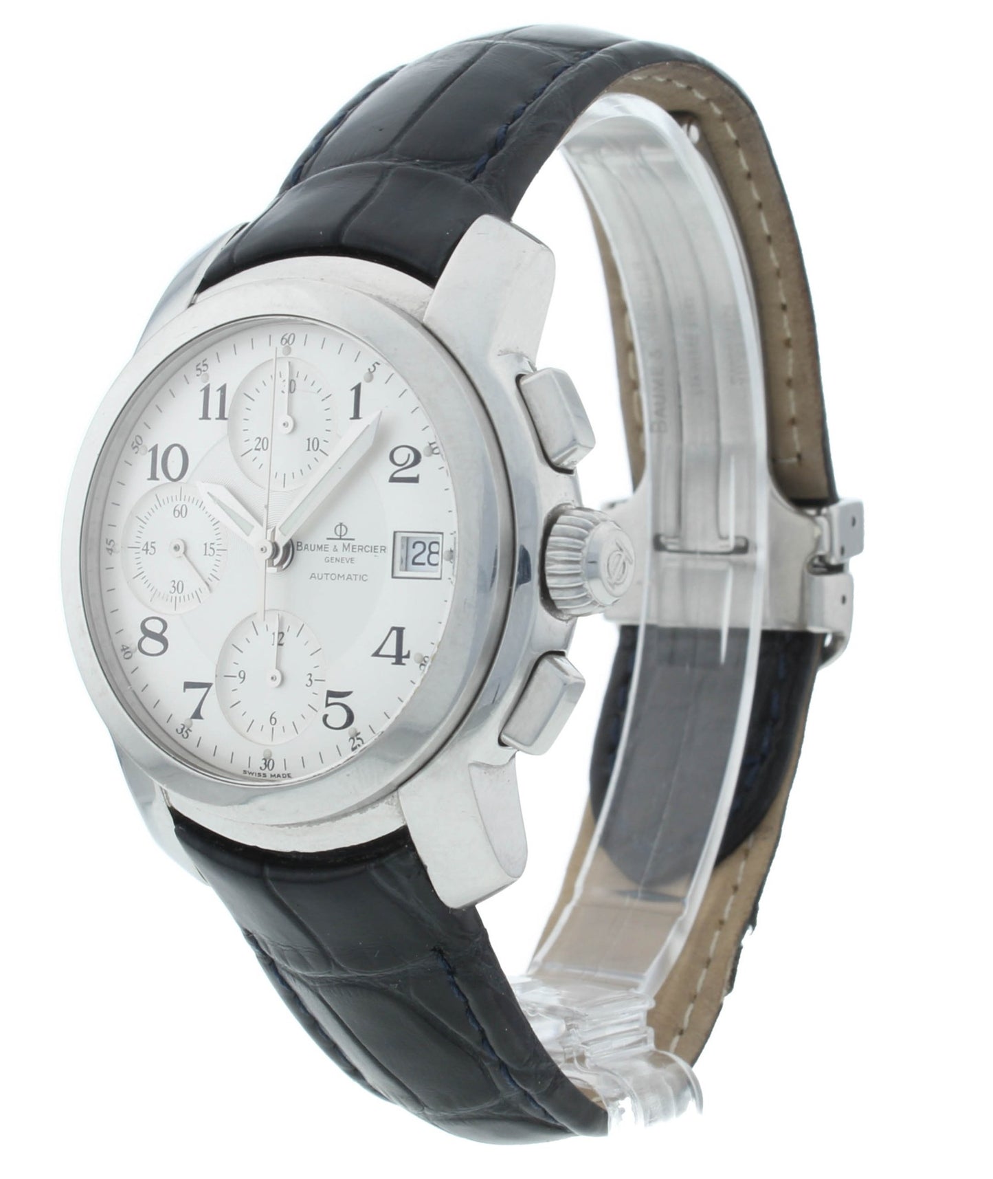 Baume & Mercier Capeland Chrono Automatic 39mm Black Dial Men's Watch MV045216