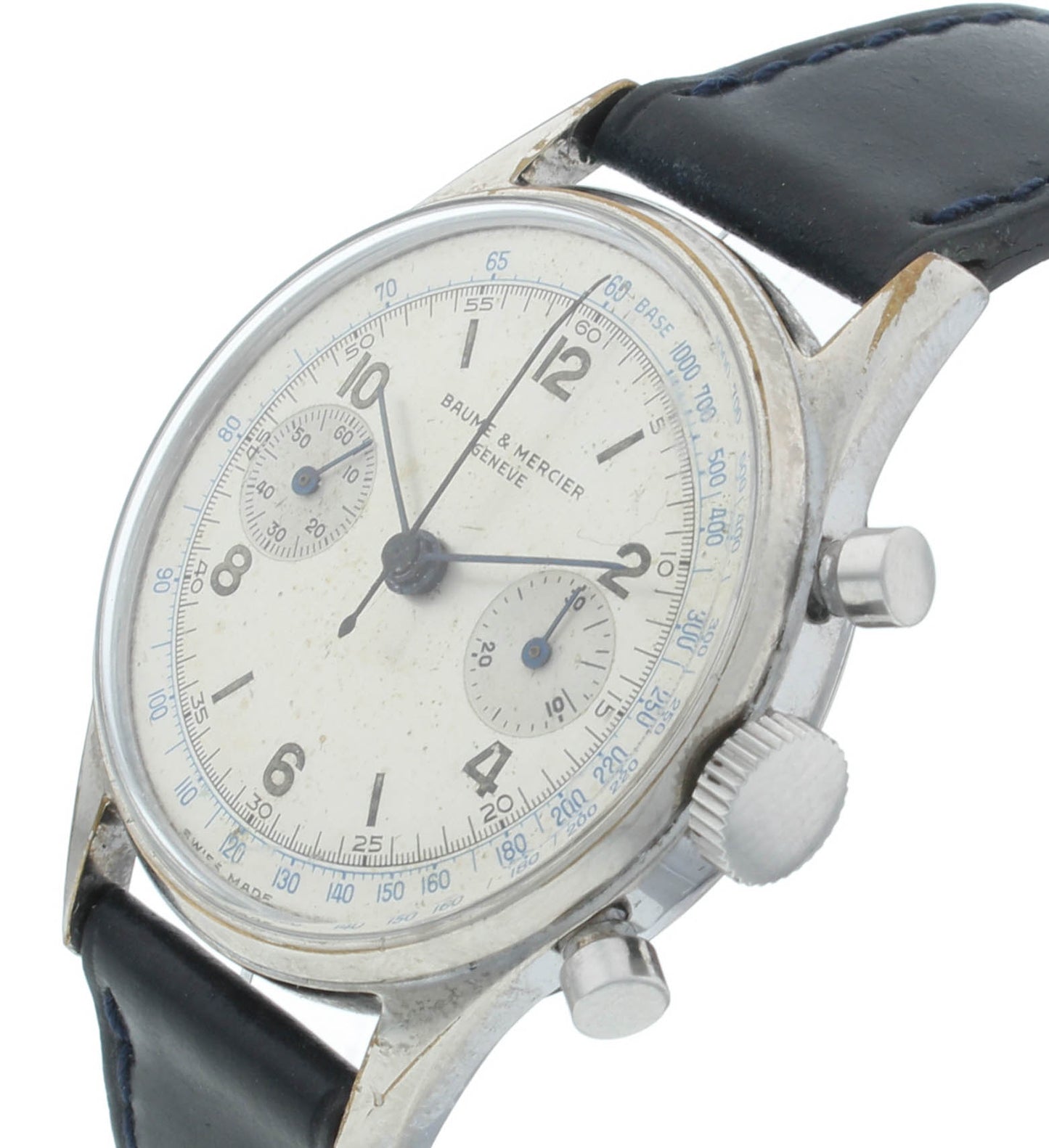 Baume & Mercier Chronograph 35mm Manual Valjoux 22 Movement Men's Vintage Watch