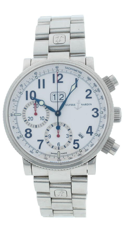 Ulysse Nardin Marine Annual Chronograph 40mm Automatic Men's Watch 513-22-7