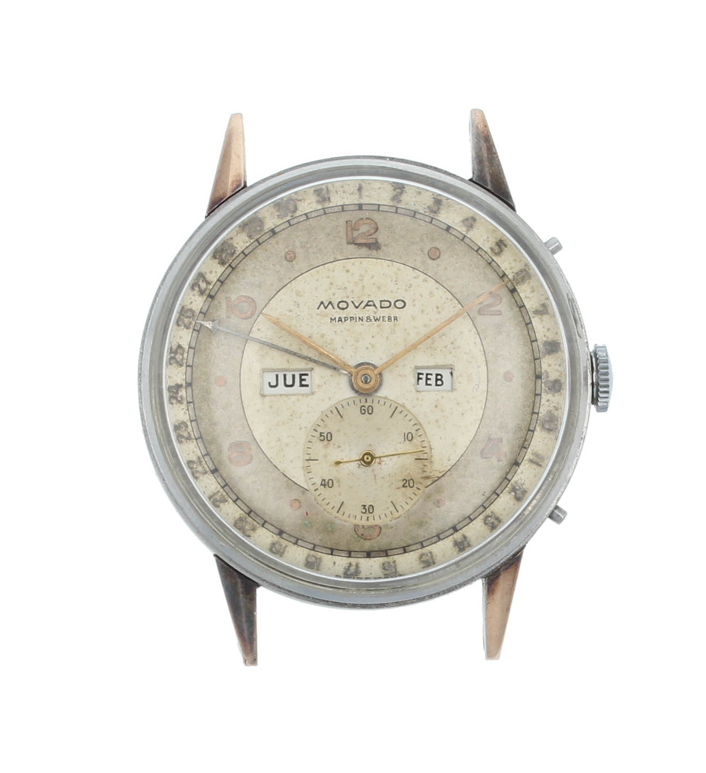 Movado Mappin & Webb 35.5mm Manual Day-Month Calendar Vintage Men's Watch