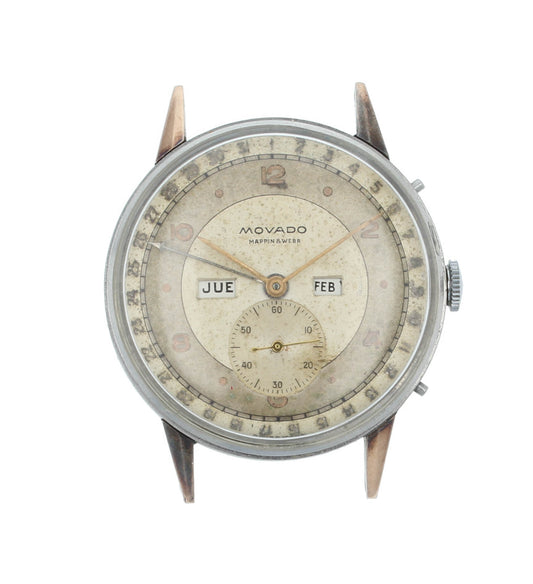 Movado Mappin & Webb 35.5mm Manual Day-Month Calendar Vintage Men's Watch