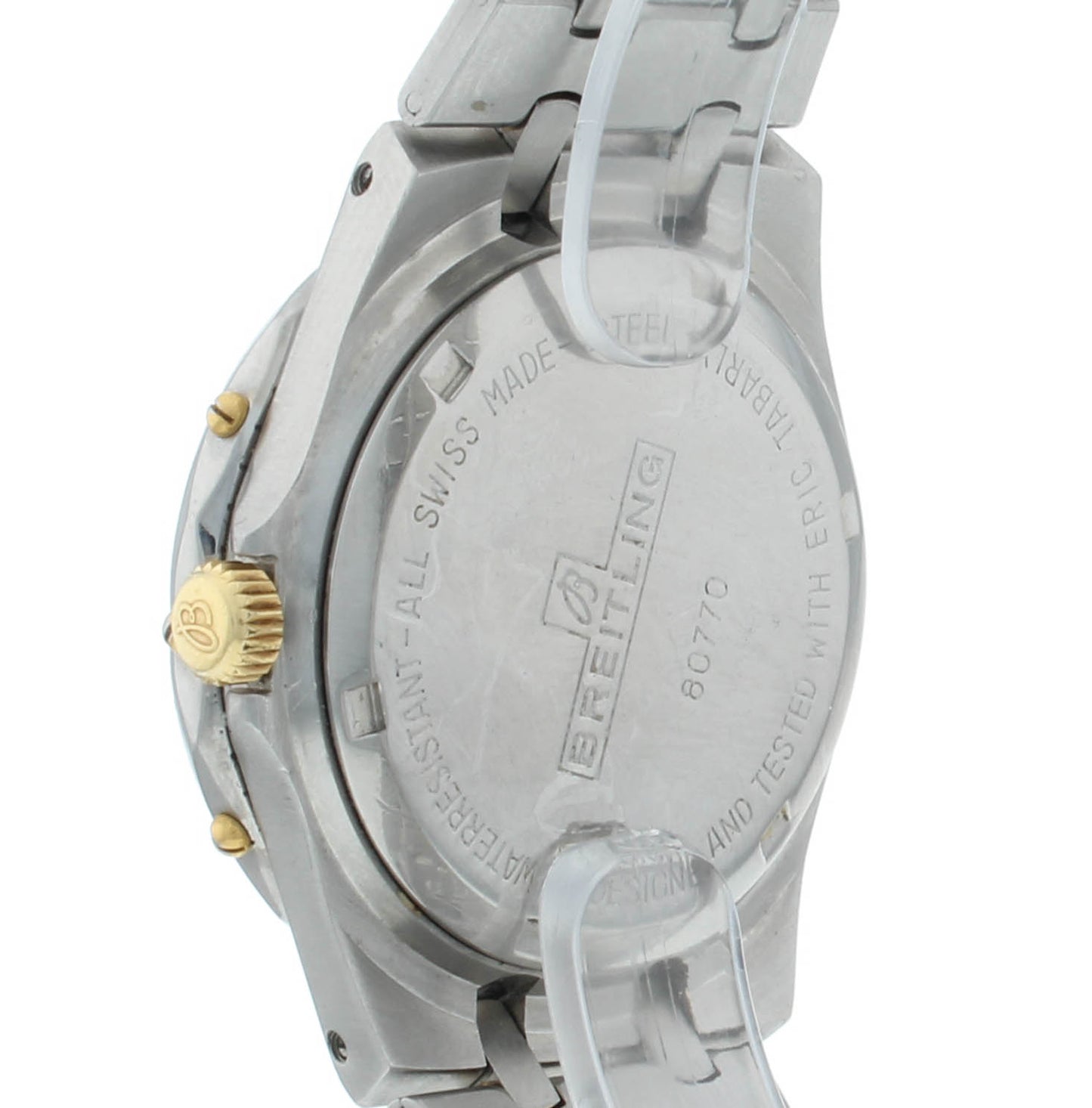 Breitling Eric Tabarly Quartz 35mm Two-Tone Steel Beige Dial Vintage Men's Watch