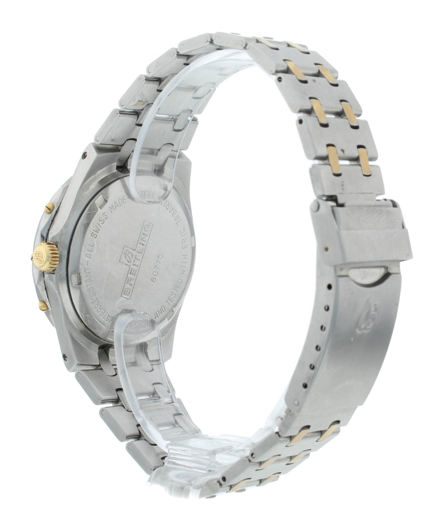 Breitling Eric Tabarly Quartz 35mm Two-Tone Steel Beige Dial Vintage Men's Watch