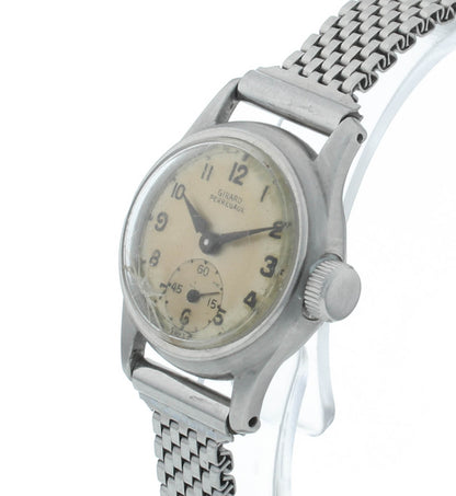 Girard-Perregaux Circa 1940 22mm Silver Dial Steel Vintage Ladies Watch