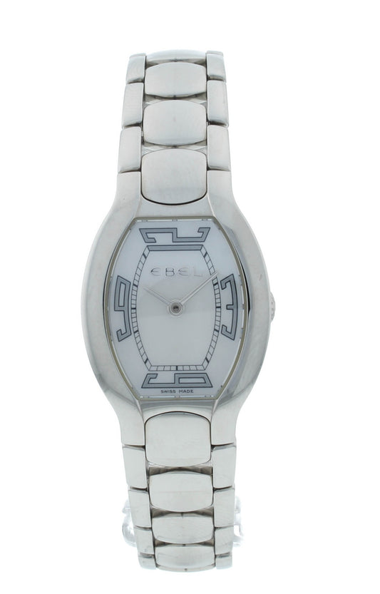 Ebel Beluga Tonneau 23mm Quartz White Dial Stainless Steel Ladies Watch 1215087