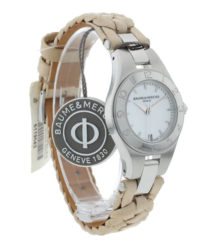 Defective Baume & Mercier Linea White MOP Dial Quartz 27mm Ladies Watch M0A10116