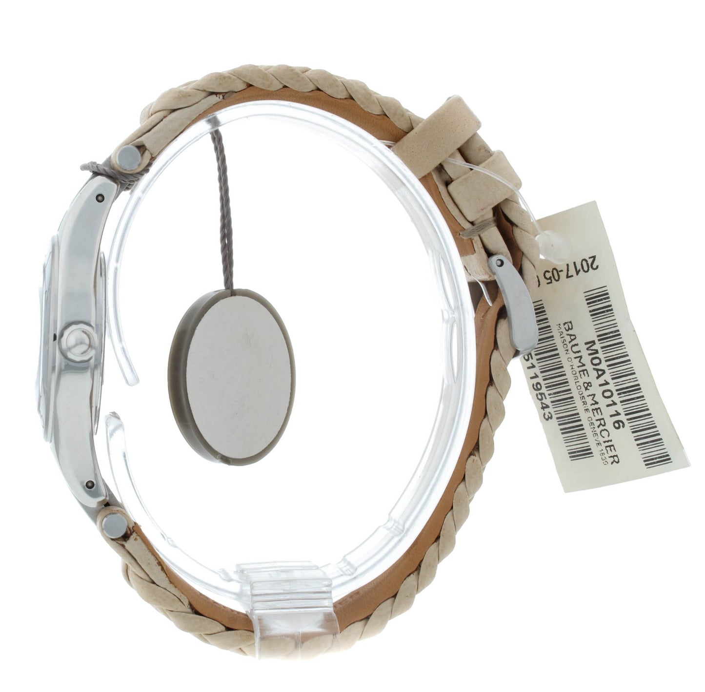 Defective Baume & Mercier Linea White MOP Dial Quartz 27mm Ladies Watch M0A10116