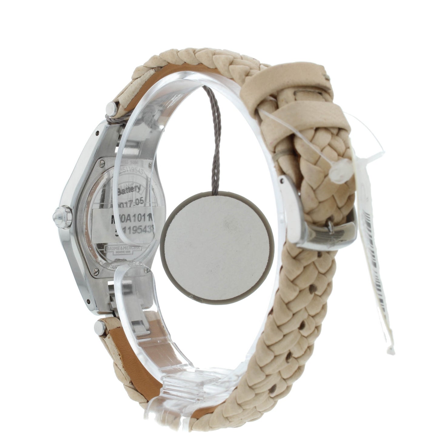 Defective Baume & Mercier Linea White MOP Dial Quartz 27mm Ladies Watch M0A10116