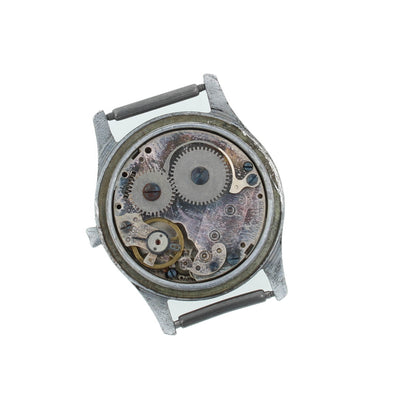 Regenal Swiss 29mm Silver Dial Vintage Field Watch Head Only Missing Crown