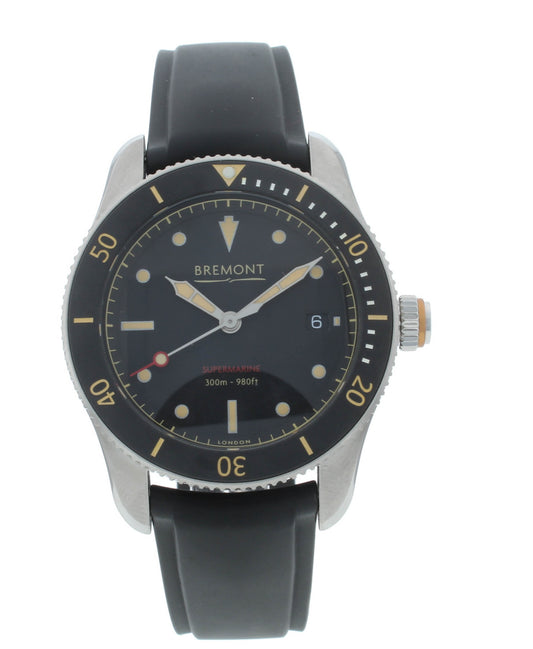 Bremont Supermarine S301 Black Dial 40mm Automatic Men’s Watch S301-BK-H