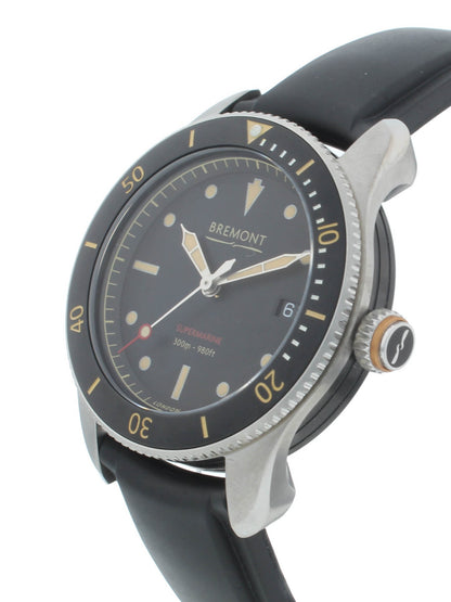 Bremont Supermarine S301 Black Dial 40mm Automatic Men’s Watch S301-BK-H