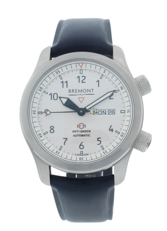 Bremont Martin Baker II White Dial Blue Barrel 43mm Men’s Watch MBII-WH-BL-S
