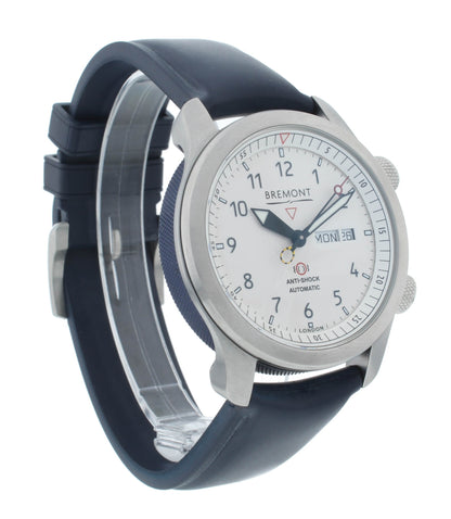 Bremont Martin Baker II White Dial Blue Barrel 43mm Men’s Watch MBII-WH-BL-S
