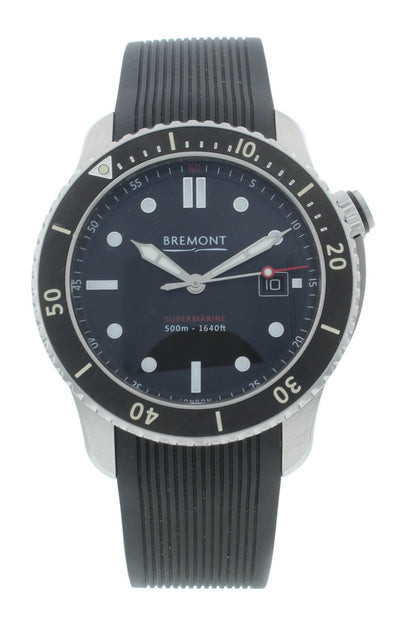 Bremont Supermarine S500 Stainless Steel 42mm Auto Men’s Watch S500-BK-2018-R-S