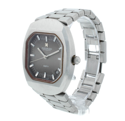 Movado Defy Zenith Movement 37mm Automatic Gray Dial Steel Vintage Men's Watch