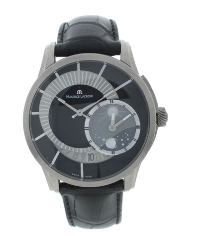 Maurice Lacroix Pontos Décentrée Titanium GMT 45mm Auto Men's Watch PT6108/2