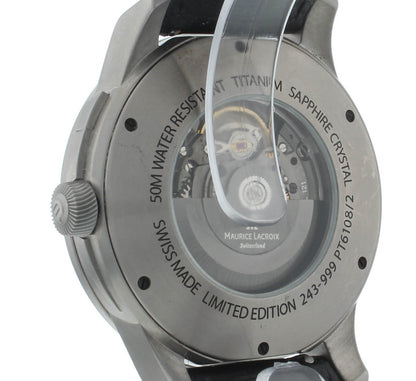 Maurice Lacroix Pontos Décentrée Titanium GMT 45mm Auto Men's Watch PT6108/2