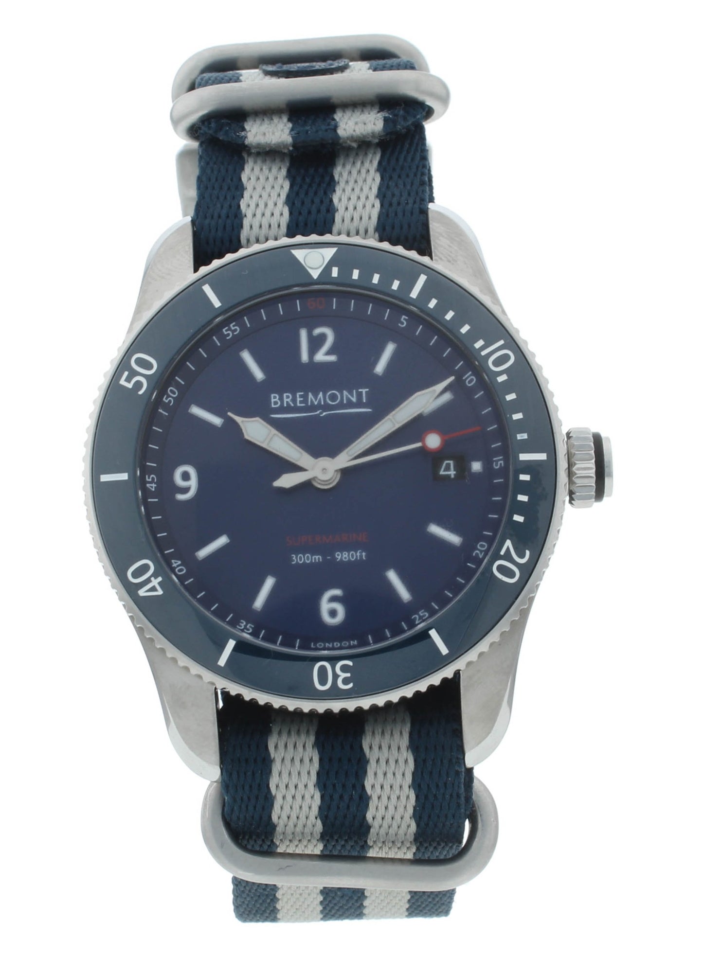 Bremont Supermarine S300 Blue Dial 40mm Automatic Men’s Watch S300-BL-R-S