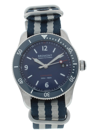 Bremont Supermarine S300 Blue Dial 40mm Automatic Men’s Watch S300-BL-R-S