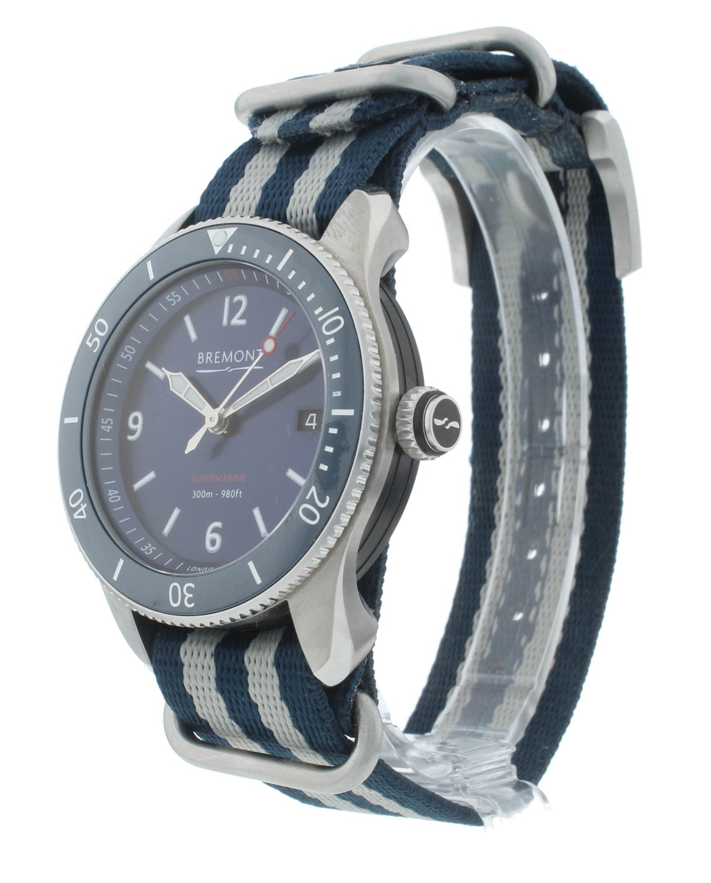 Bremont Supermarine S300 Blue Dial 40mm Automatic Men’s Watch S300-BL-R-S