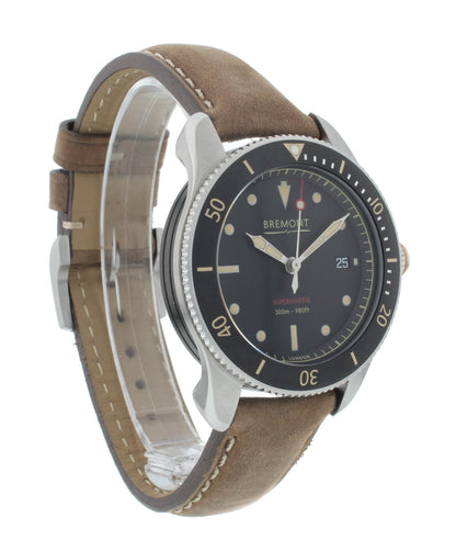 Bremont Supermarine S301 Black Dial 40mm Automatic Men’s Watch S301-BK-R-S