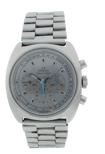 Omega Seamaster Chronograph Vintage 38mm Manual Silver Dial Men's Watch 145.029