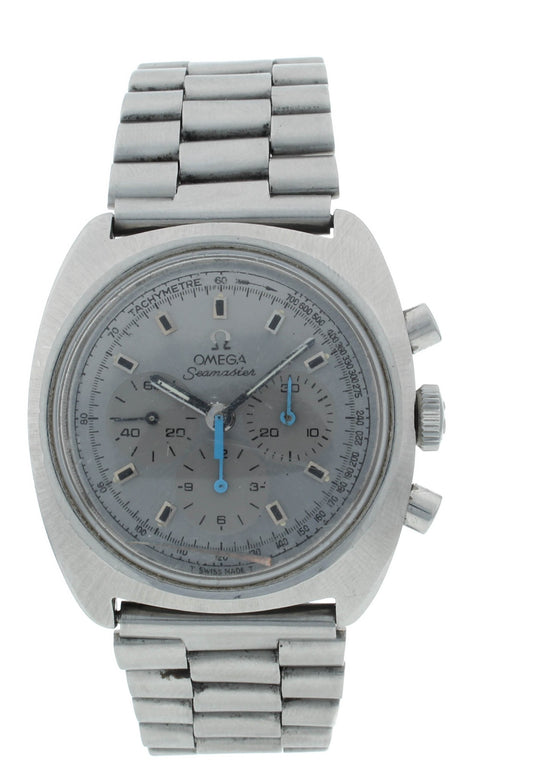 Omega Seamaster Chronograph Vintage 38mm Manual Silver Dial Men's Watch 145.029