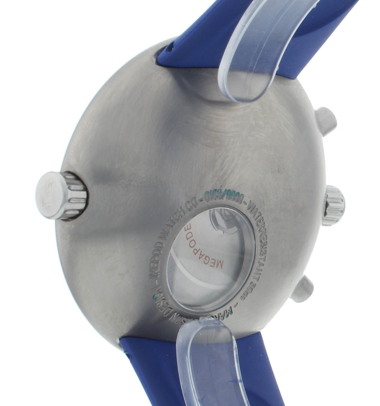 Ikepod Megapode 46mm Automatic Blue Dial Chronograph With Bracelet Men's Watch