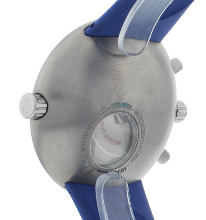 Ikepod Megapode 46mm Automatic Blue Dial Chronograph With Bracelet Men's Watch