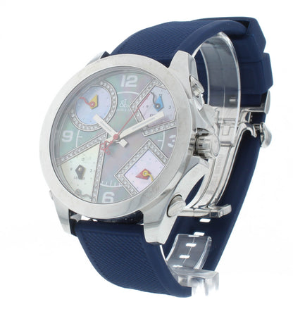 Pre-Owned Jacob & Co. Five Time Zone MOP Dial 40mm Quartz Watch JCM-54PDA