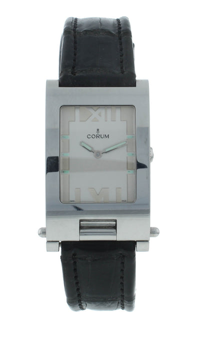 Corum Tabogan Tank Style Beige Dial Rectangle 24mm Quartz Ladies Watch 64.151.20