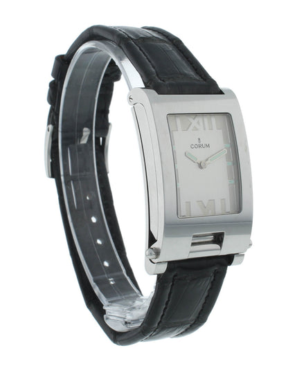 Corum Tabogan Tank Style Beige Dial Rectangle 24mm Quartz Ladies Watch 64.151.20