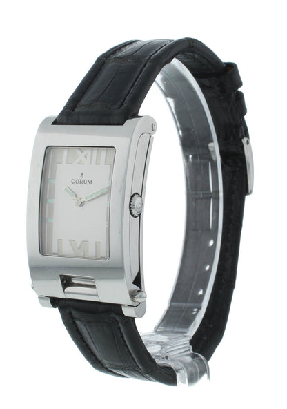 Corum Tabogan Tank Style Beige Dial Rectangle 24mm Quartz Ladies Watch 64.151.20