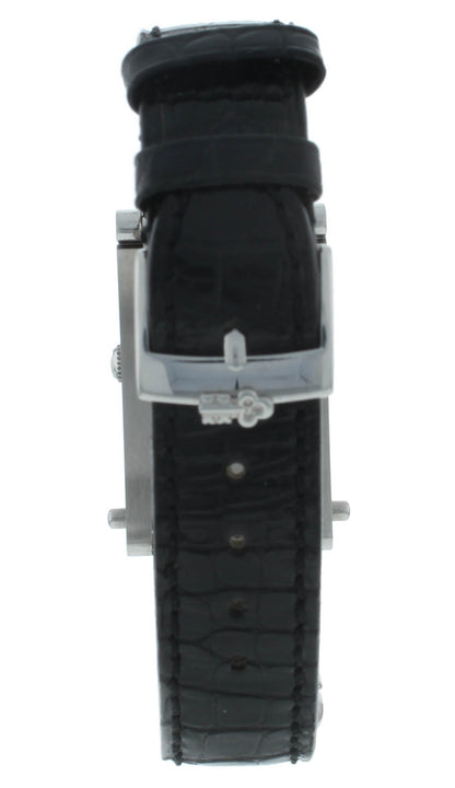 Corum Tabogan Tank Style Black Dial Rectangle 24mm Quartz Ladies Watch 64.151.20