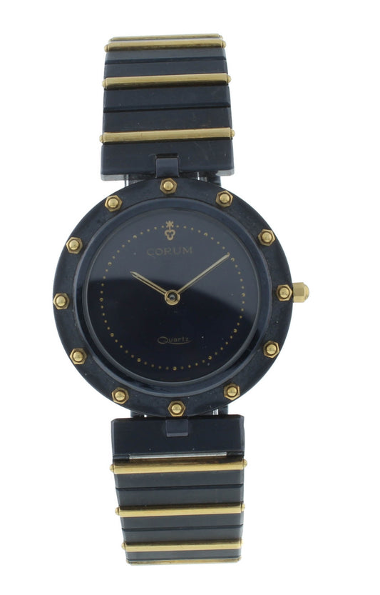 Corum Clipper Club 32mm Quartz Steel & 18k Yellow Gold Ladies Watch 934.25.31V36