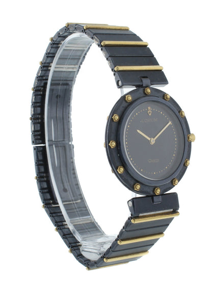 Corum Clipper Club 32mm Quartz Steel & 18k Yellow Gold Ladies Watch 934.25.31V36