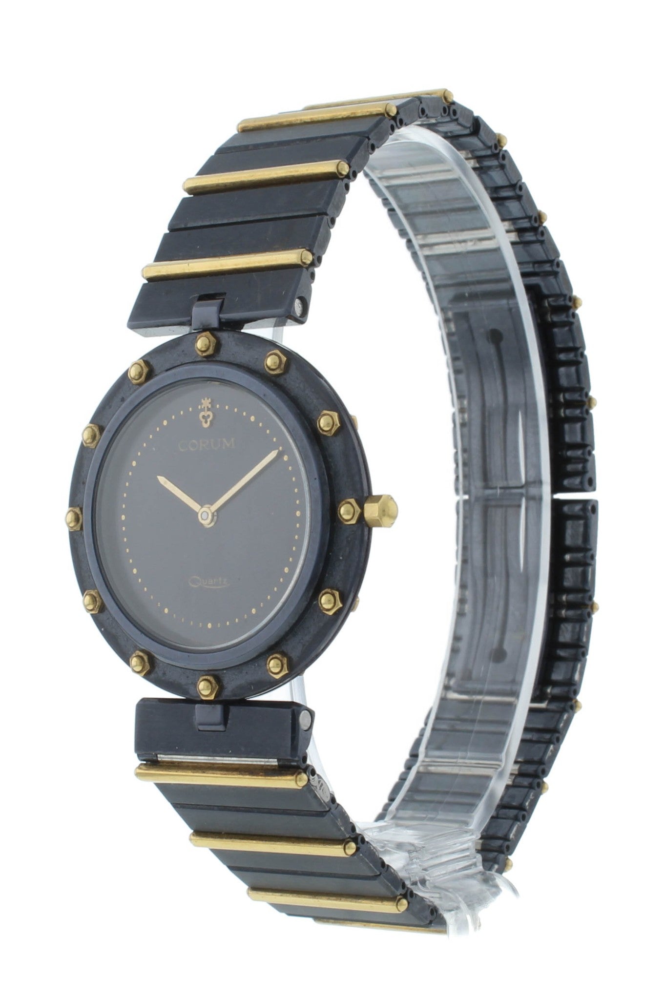 Corum Clipper Club 32mm Quartz Steel & 18k Yellow Gold Ladies Watch 934.25.31V36