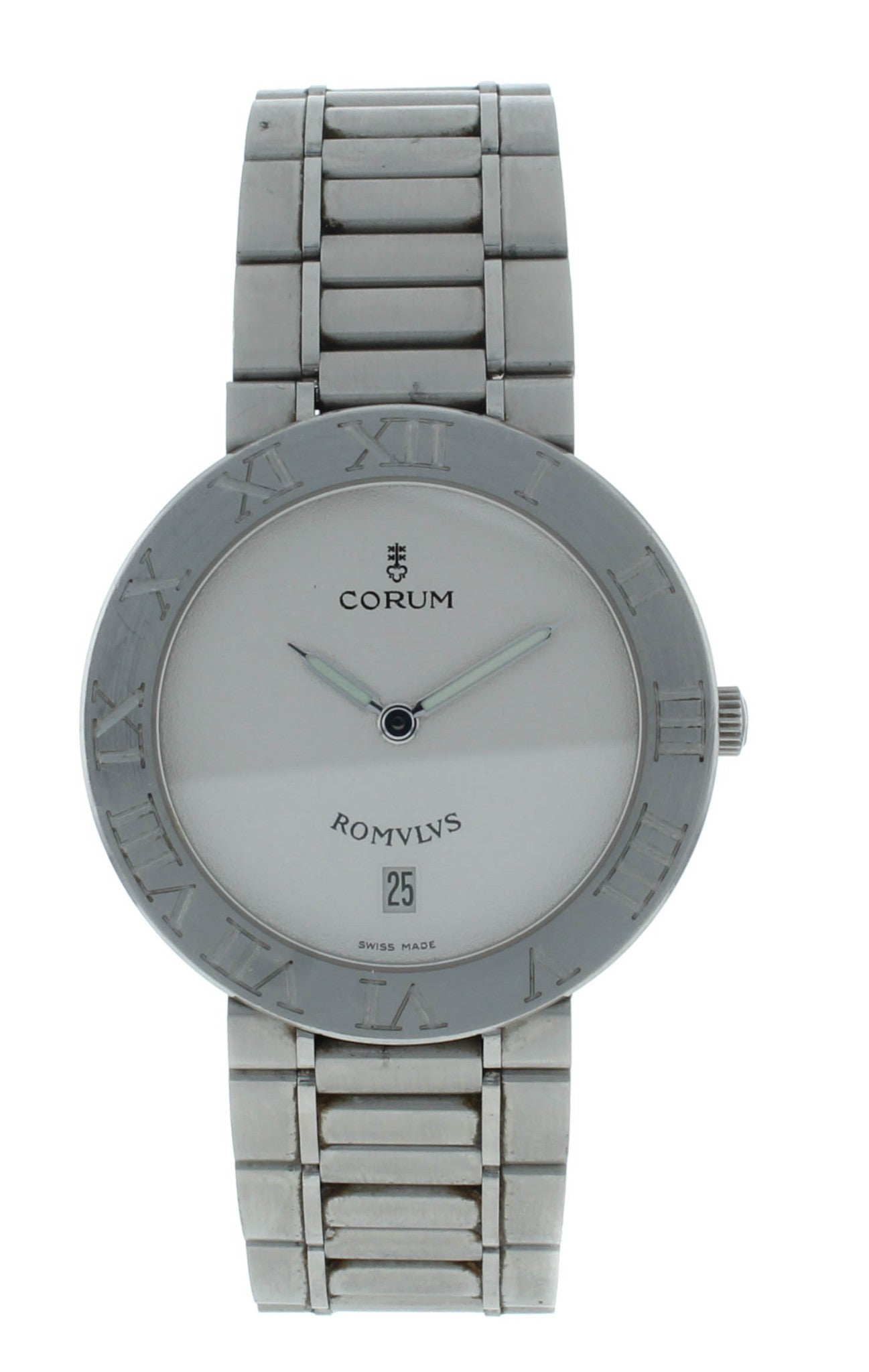 Corum Romlvs 35mm Quartz Stainless Steel White Dial Ladies Watch