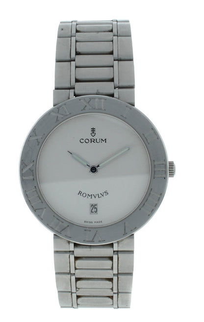 Corum Romlvs 35mm Quartz Stainless Steel White Dial Ladies Watch