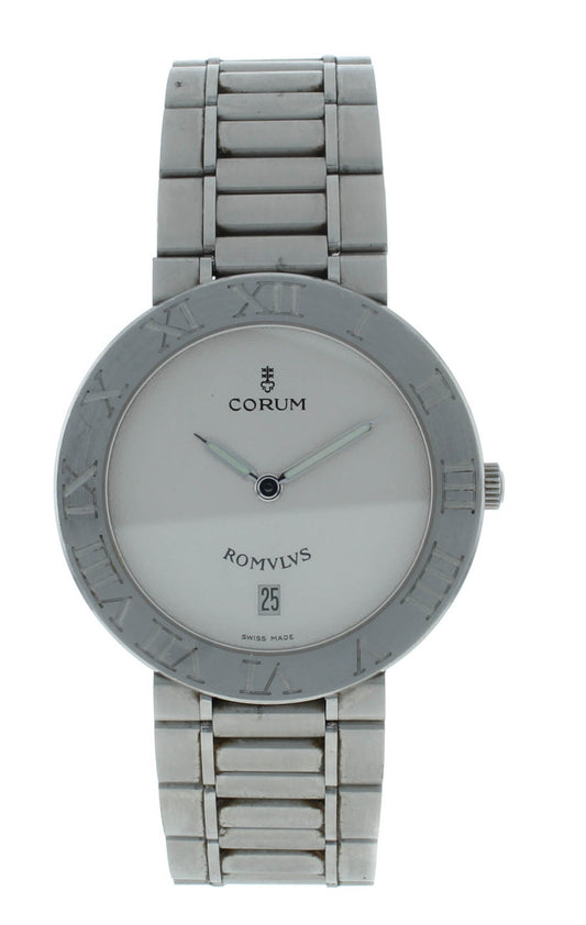 Corum Romlvs 35mm Quartz Stainless Steel White Dial Ladies Watch